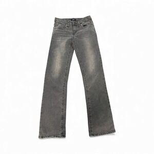 True Religion Ricky Straight Jean I'm Gray Wash Embellished Pocket Kids Sz14